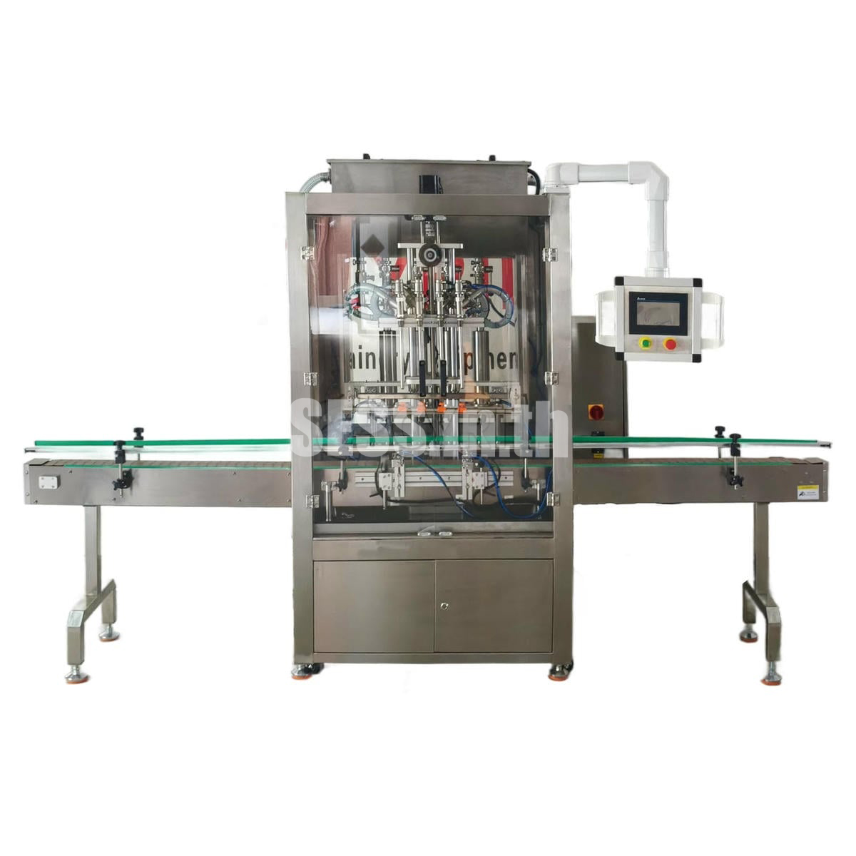 Fully automatic four-head paste filling machine + servo