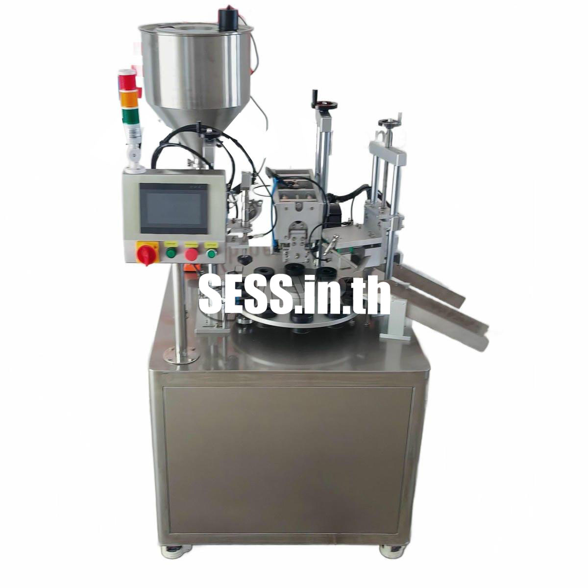 Fully automatic rotary filling and sealing machine