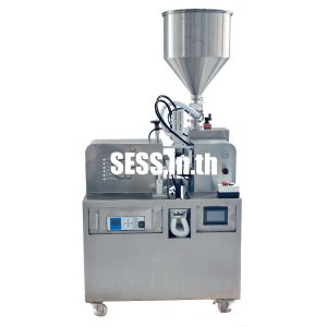 Semi-automatic single-station filling and sealing machine